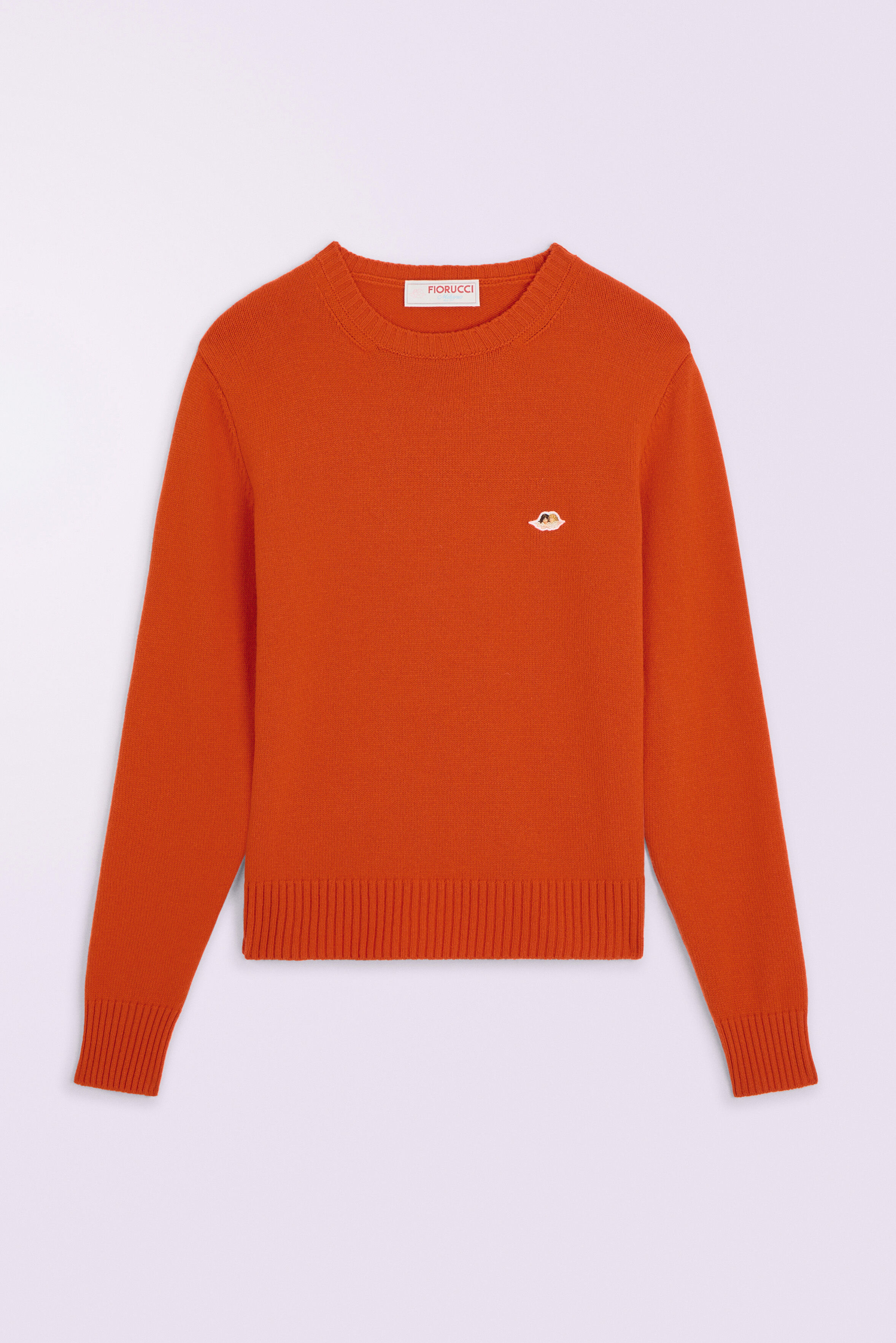 Angels Patch Knit Jumper Orange